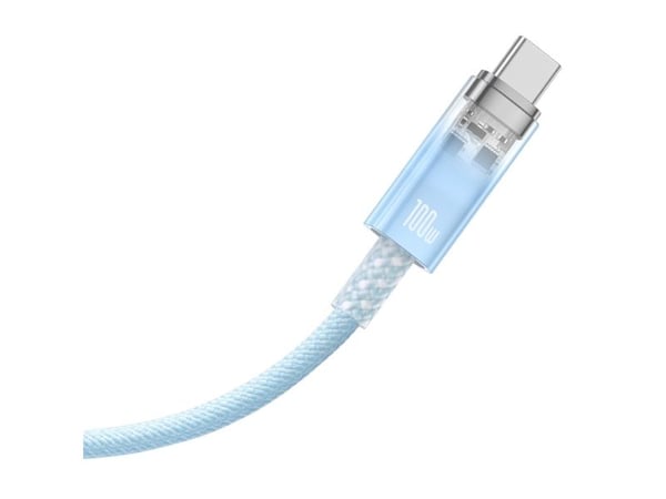 Baseus USB-C till USB-C kabel - 1 m - blå
