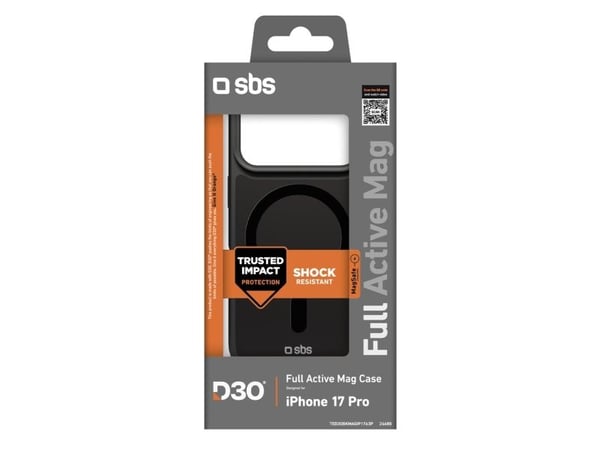 SBS TED3OBKMAGIP1769, Etui, Apple, iPhone 17 Pro Max, Svart