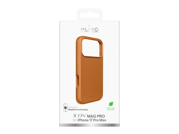 PURO ICON MAG PRO, Suojus, Apple, iPhone 17 Pro Max, 17,5 cm (6.9"), Oranssi
