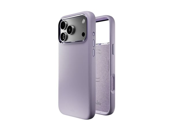 Pure Icon Mag Pro Liquid silikonveske for iPhone 17 Pro Max kompatibel med MagSafe, med kamerabeskyttelse og knapper i aluminium - rosa
