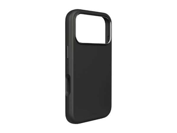 Puro Icon Mag Pro flytende silikondeksel til iPhone 17 Pro - MagSafe-kompatibelt, med kamerabeskyttelse og aluminiums-knapper - svart