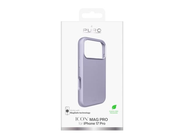 Pure Icon Mag Pro Liquid Silicone Case for iPhone 17 Pro kompatibel med MagSafe, med kamerabeskyttelse og knapper i aluminium - rosa