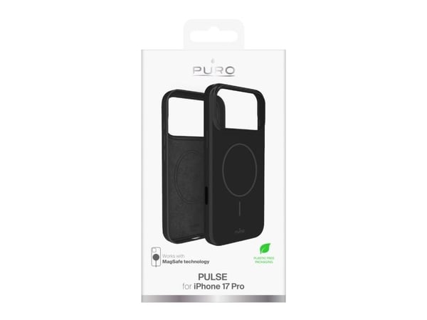 Puro Pulse beskyttelsesetui for iPhone 17 Pro i polykarbonat - svart