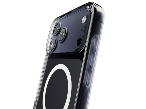 Puro Impact Clear D3O TPU+PC-etui kompatibelt med MagSafe for iPhone 17 Pro - gjennomsiktig