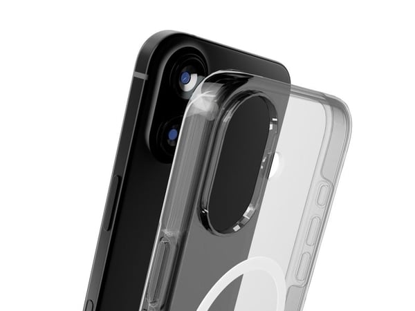 Puro Impact Clear D3O TPU+PC-etui kompatibelt med MagSafe for iPhone 17 - gjennomsiktig