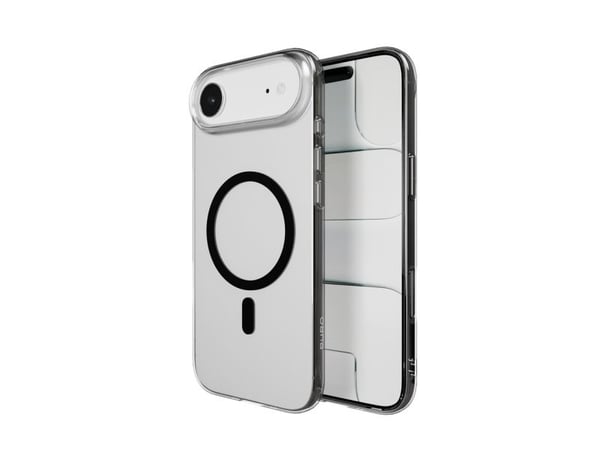 Puro Lite Mag TPU+PC-kompatibelt etui med MagSafe for iPhone 17 Air - gjennomsiktig med svart ring