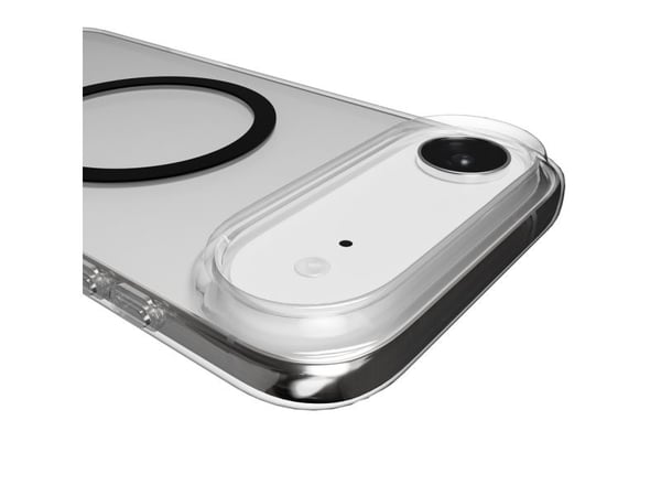 Puro Lite Mag TPU+PC-kompatibelt etui med MagSafe for iPhone 17 Air - gjennomsiktig med svart ring