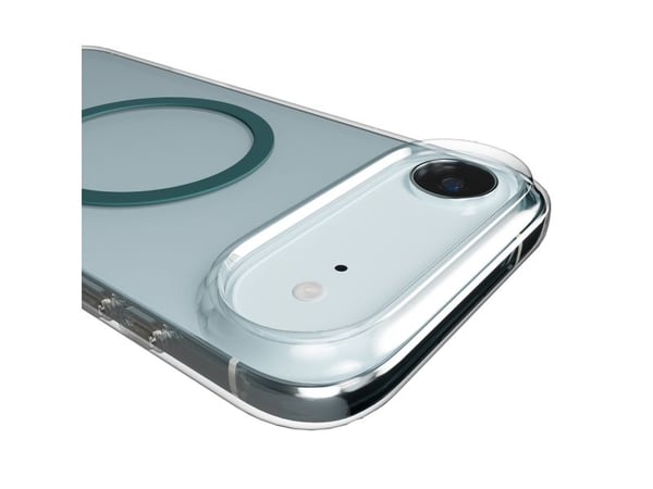Puro Lite Mag TPU+PC-kompatibelt etui med MagSafe for iPhone 17 Air - gjennomsiktig med turkis ring