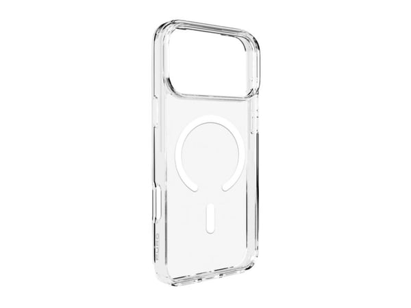 Puro Lite Mag TPU+PC-kompatibelt etui med MagSafe for iPhone 17 Pro Max - gjennomsiktig med hvit ring