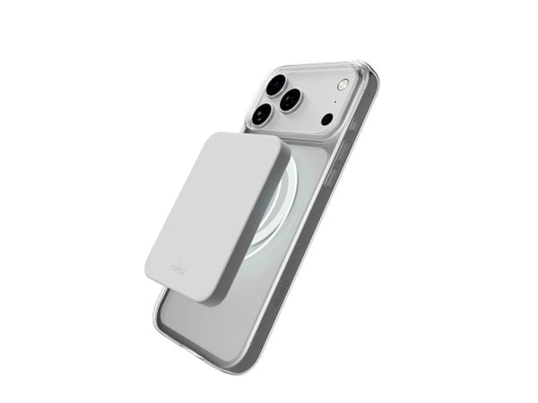 Puro Lite Mag TPU+PC-kompatibelt etui med MagSafe for iPhone 17 Pro Max - gjennomsiktig med hvit ring