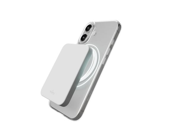 Puro Lite Mag TPU+PC-kompatibelt etui med MagSafe for iPhone 17 - gjennomsiktig med hvit ring