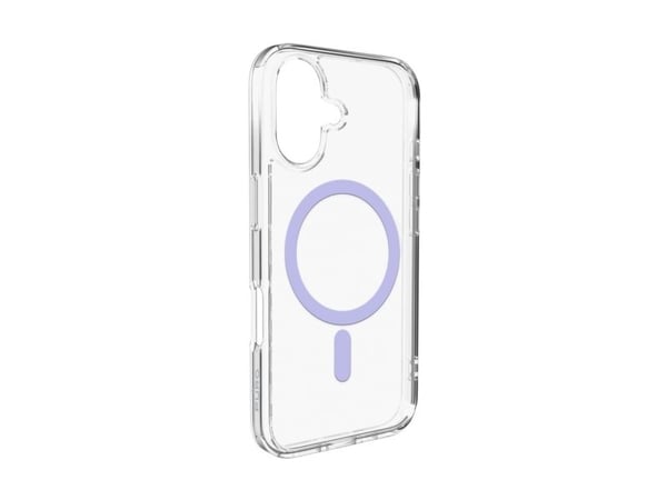 Puro Lite Mag TPU+PC-kompatibelt etui med MagSafe for iPhone 17 - gjennomsiktig med rosa ring