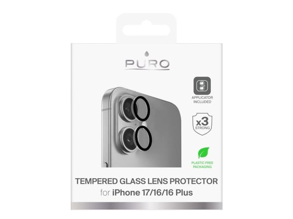 PURO PUSDGLPIPHONE17, Apple, iPhone 17, Naarmuuntumisenkestävä, Läpinäkyvä, 1 kpl