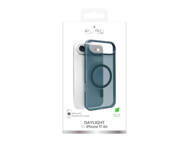 Puro Daylight silikonetui kompatibelt med Magsafe for iPhone 17 Air - gjennomsiktig turkis