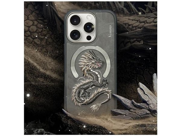 Nimmy Dragon MagSafe kotelo Apple iPhone 16 Pro harmaa