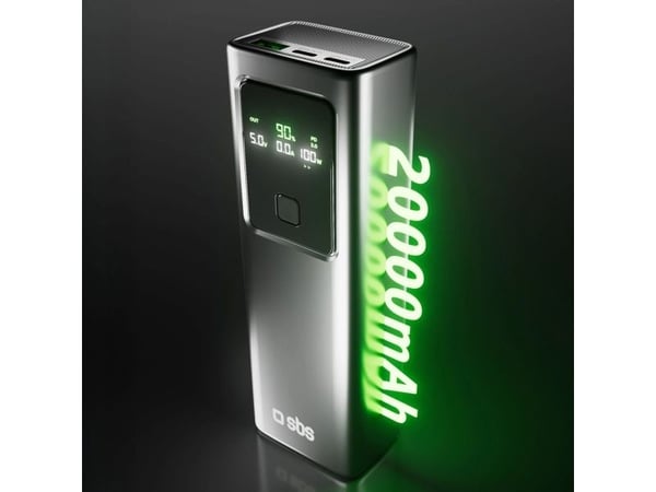 SBS 20000 mAh PD 100W grå