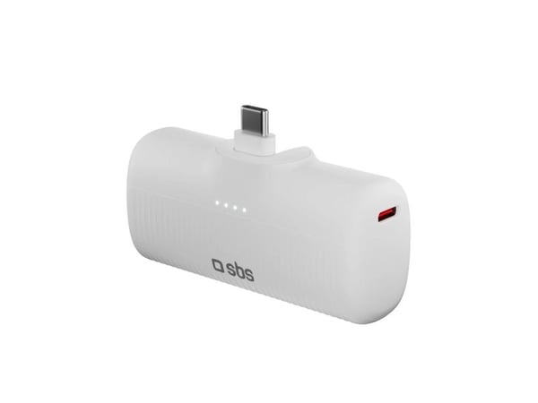 SBS TEBB5000PLUGWGRS, 5000 mAh, Hvit