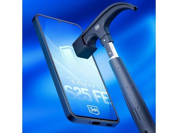 Hybrid 3MK skjørt av fleksibelt glass for Samsung Galaxy S25 FE