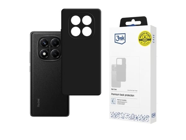 Matkapuhelimen takakuori 3MK Redmi Note 14 Pro 4G, mattamusta