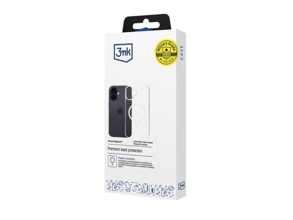 Armor MagCase iPhone 16:lle MagSafe läpinäkyvästi