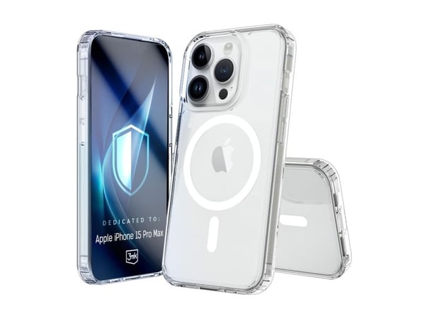 Armor MagCase etui til iPhone 15 Pro Max MagSafe - gjennomsiktig