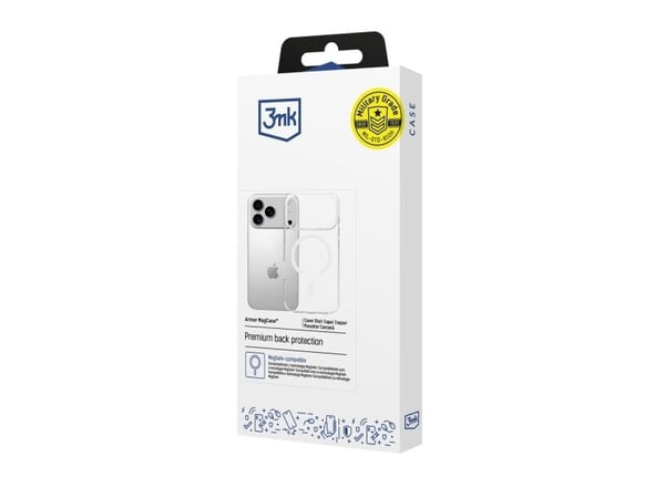 3mk Armor MagCase för iPhone 17 Pro - transparent