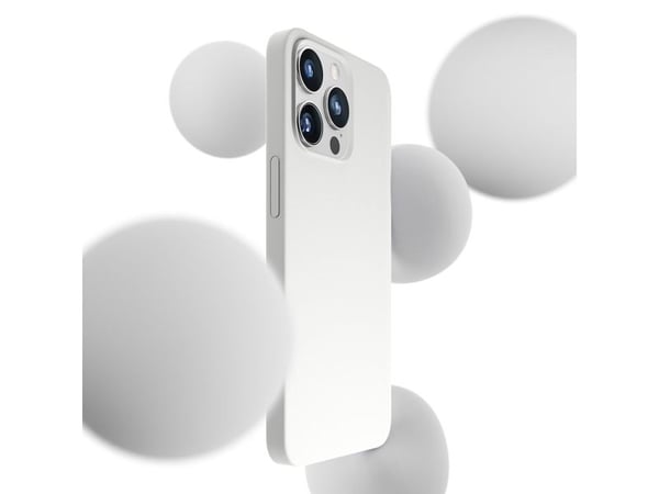 3mk Hardy Silikoni MagCase iPhone 14 Pro Maxille - valkoinen