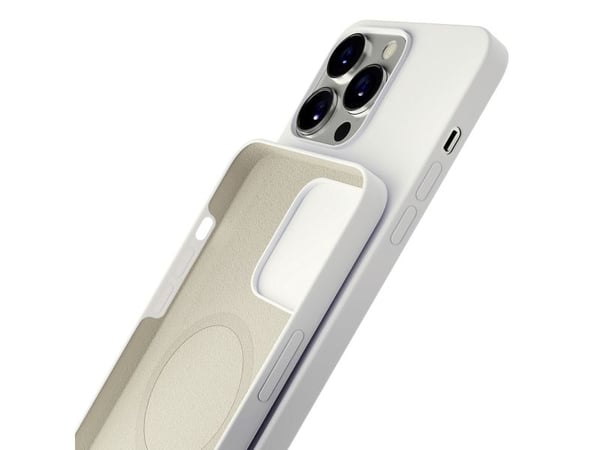3mk Hardy Silikoni MagCase iPhone 14 Pro Maxille - valkoinen
