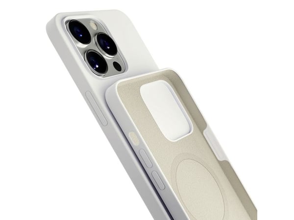 3mk Hardy Silikoni MagCase iPhone 14 Pro Maxille - valkoinen