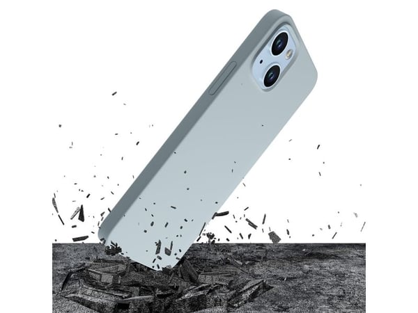 3Mk Blue 3 mm tykt, slitesterkt MagCase-etui i silikon for iPhone 14 Plus - Blå