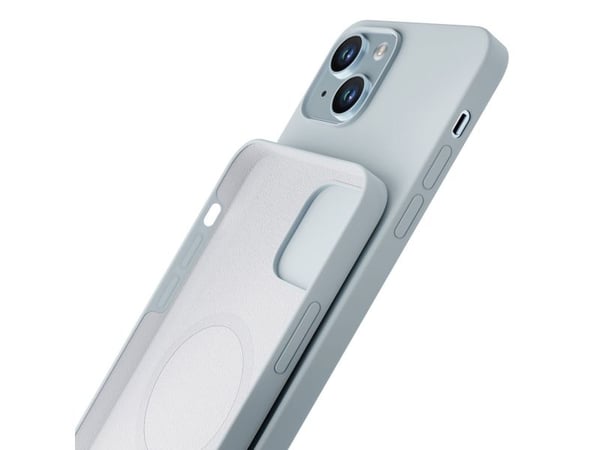 3Mk Blue 3 mm tykt, slitesterkt MagCase-etui i silikon for iPhone 14 Plus - Blå