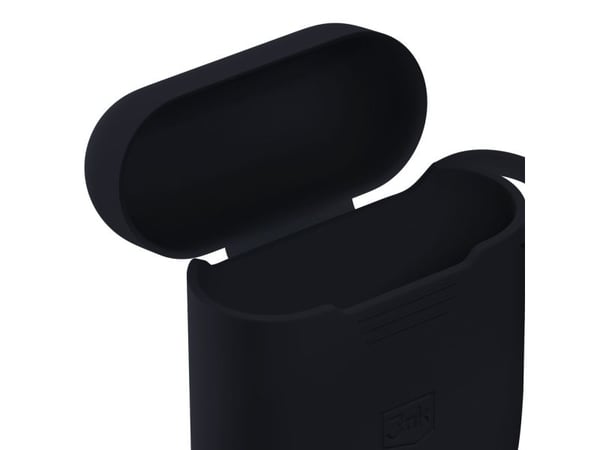 3mk etui til hodetelefoner AirPods - 3mk silikon AirPods-deksel - AirPods 2. gen. svart