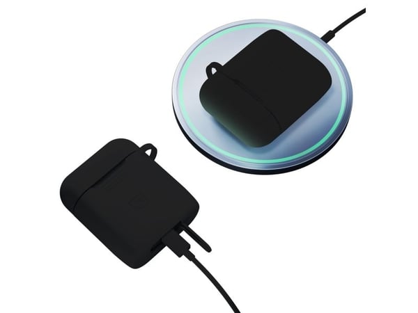 3mk etui til hodetelefoner AirPods - 3mk silikon AirPods-deksel - AirPods 2. gen. svart