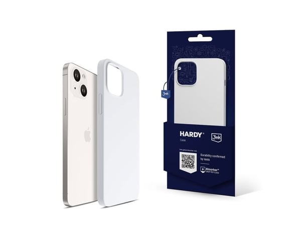 3mk Hardy Silicone MagCase för iPhone 14 Plus - vit