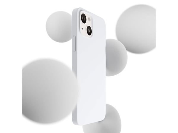 3mk Hardy Silicone MagCase för iPhone 14 Plus - vit