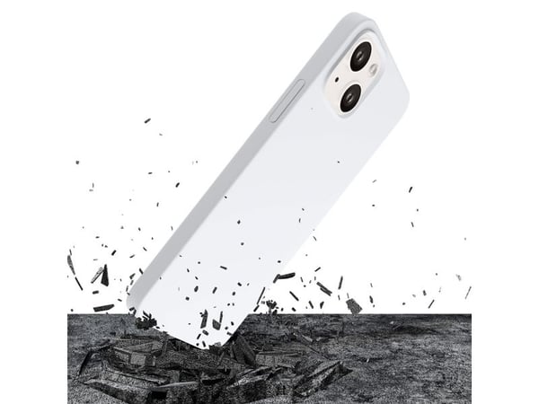 3mk Hardy Silicone MagCase för iPhone 14 Plus - vit