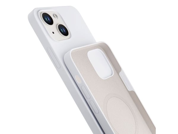 3mk Hardy Silicone MagCase för iPhone 14 Plus - vit