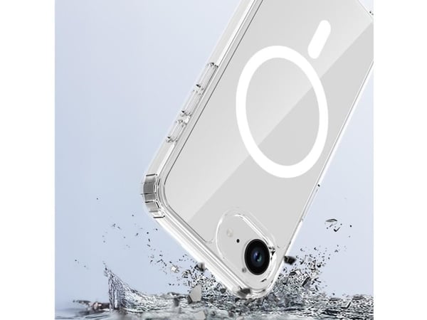 Armor MagCase for iPhone 16e Magsafe gjennomsiktig