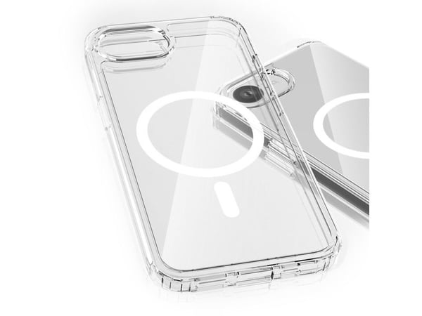 Armor MagCase for iPhone 16e Magsafe gjennomsiktig