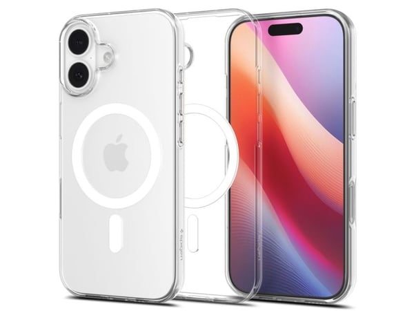 Spigen ACS10397, Mobilskal, Apple, iPhone 17, 16 cm (6.3"), Transparent, Vit