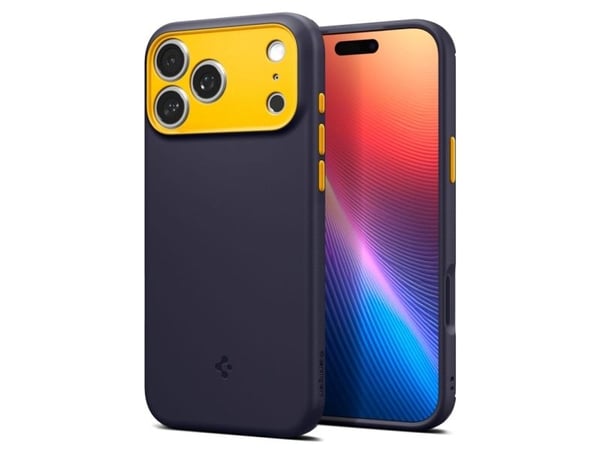 Spigen ACS10326, Etui, Apple, iPhone 17 Pro, 16 cm (6.3"), Blåbær, Marineblå