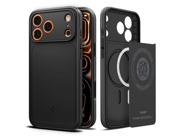 Spigen ACS10339, Mobilskal, Apple, iPhone 17, 16 cm (6.3"), Svart