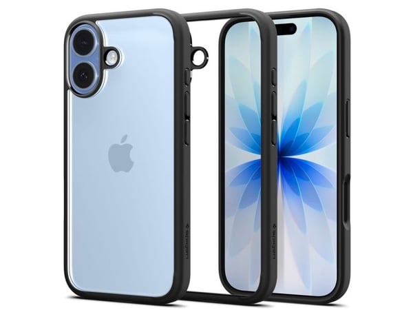 Spigen iPhone 17 Case Ultra Hybrid, Etui, Apple, iPhone 17, 16 cm (6.3"), Svart, Gjennomsiktig