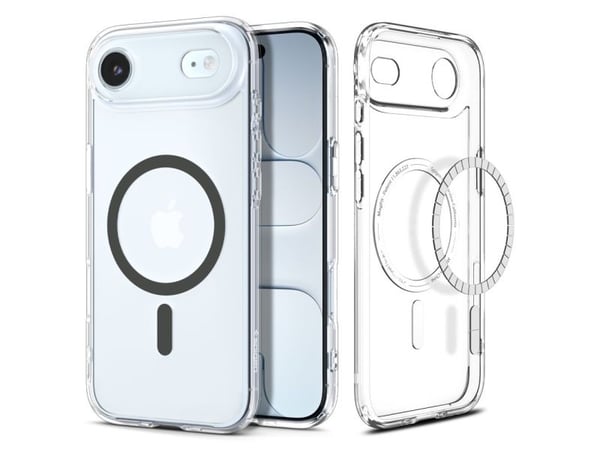 Spigen ACS10314, Mobilskal, Apple, iPhone Air, 16,5 cm (6.5"), grafit, Transparent