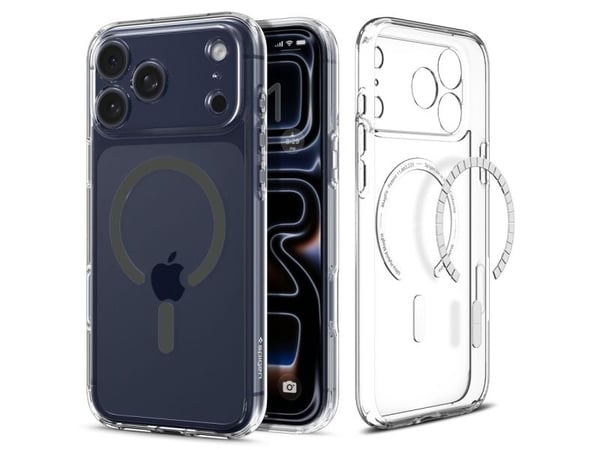 Spigen ACS10283, Etui, Apple, iPhone 17 Pro Max, 17,5 cm (6.9"), Grafitt, Gjennomsiktig