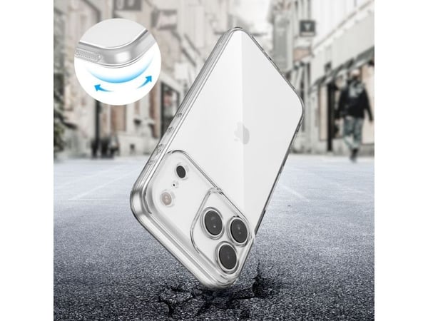 Tech-Protect FlexAir-fodral till iPhone 17 Pro - genomskinlig