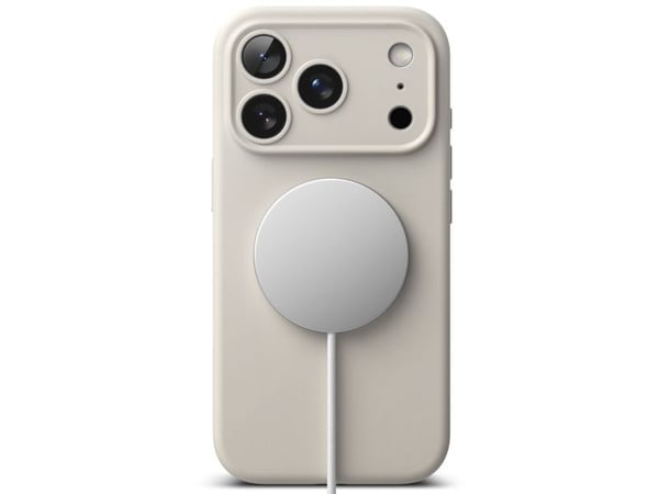 Ringke silikonglass magnetiskt MagSafe-skal till iPhone 17 Pro - beige