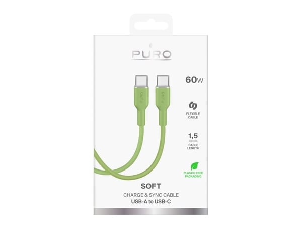 SBS PUCCCICON15MTGRN17, 1,5 m, USB C, USB C, Grøn
