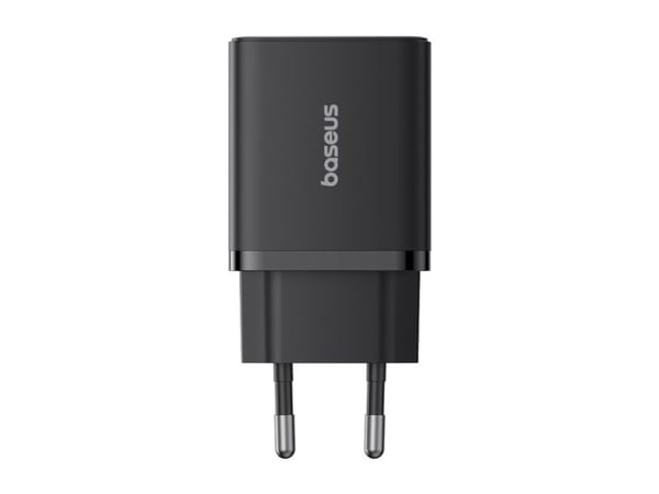 Baseus P10111404113-00 Cube USB-C / USB-A 30W nettlader, svart (P10111404113-00)