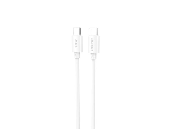 Dudao USB-C - USB-C 2 m valkoinen kaapeli (6976625332045)